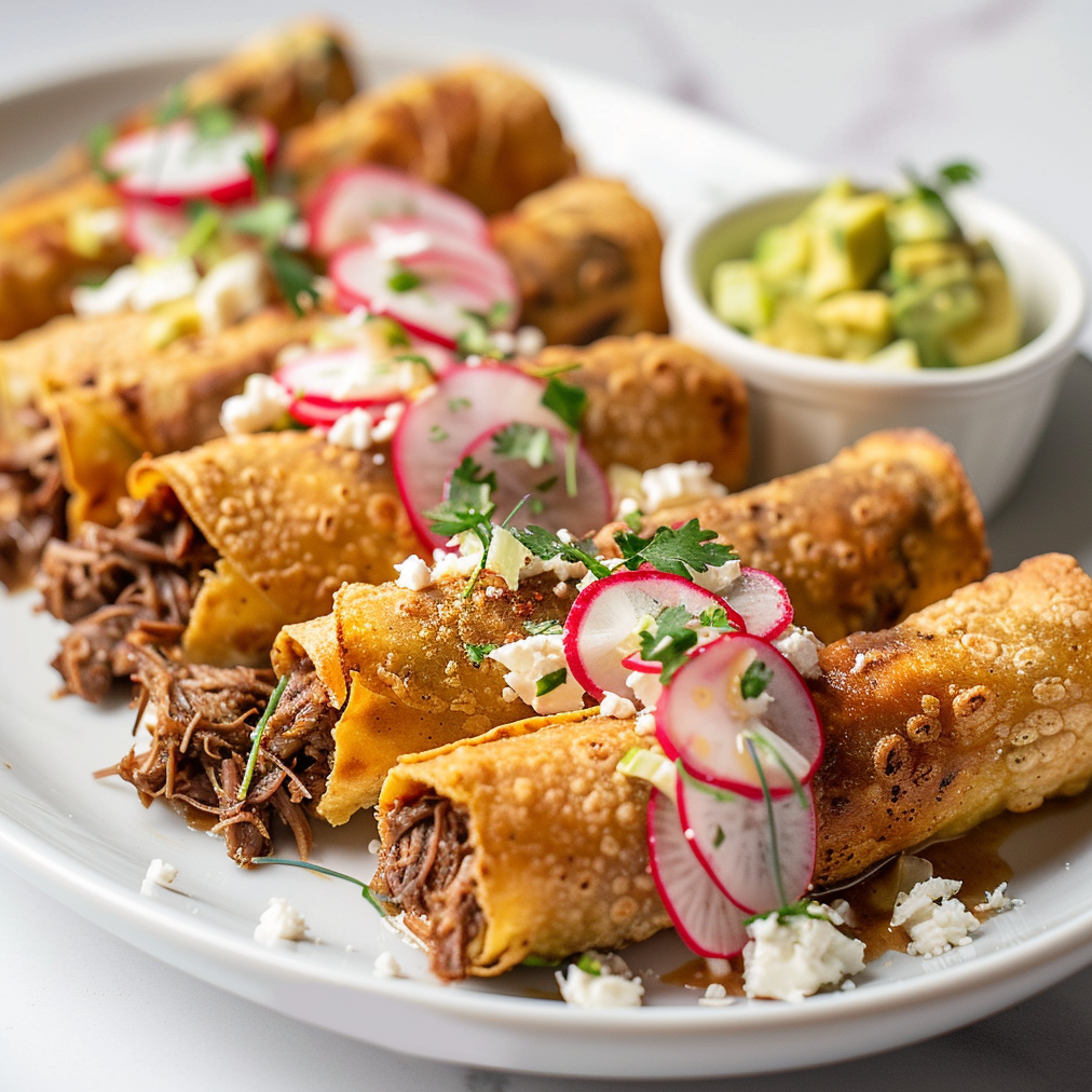 Beef Barbacoa Taquitos