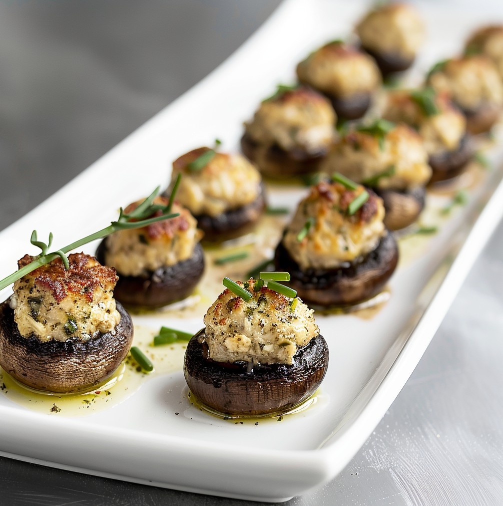 Boursin Cheese Stuffed Mushrooms