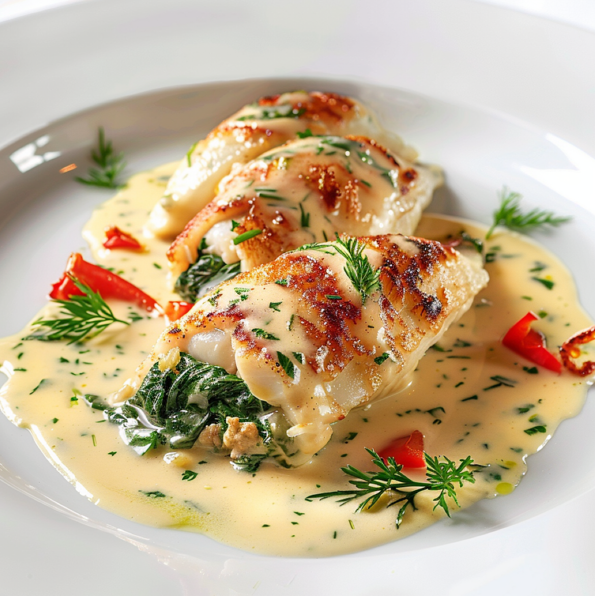 Stuffed Sole Florentine