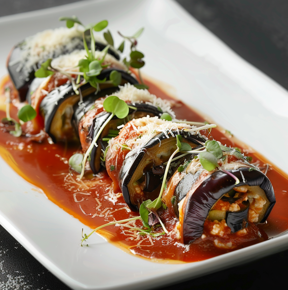 Eggplant Rollatini or Parmesan