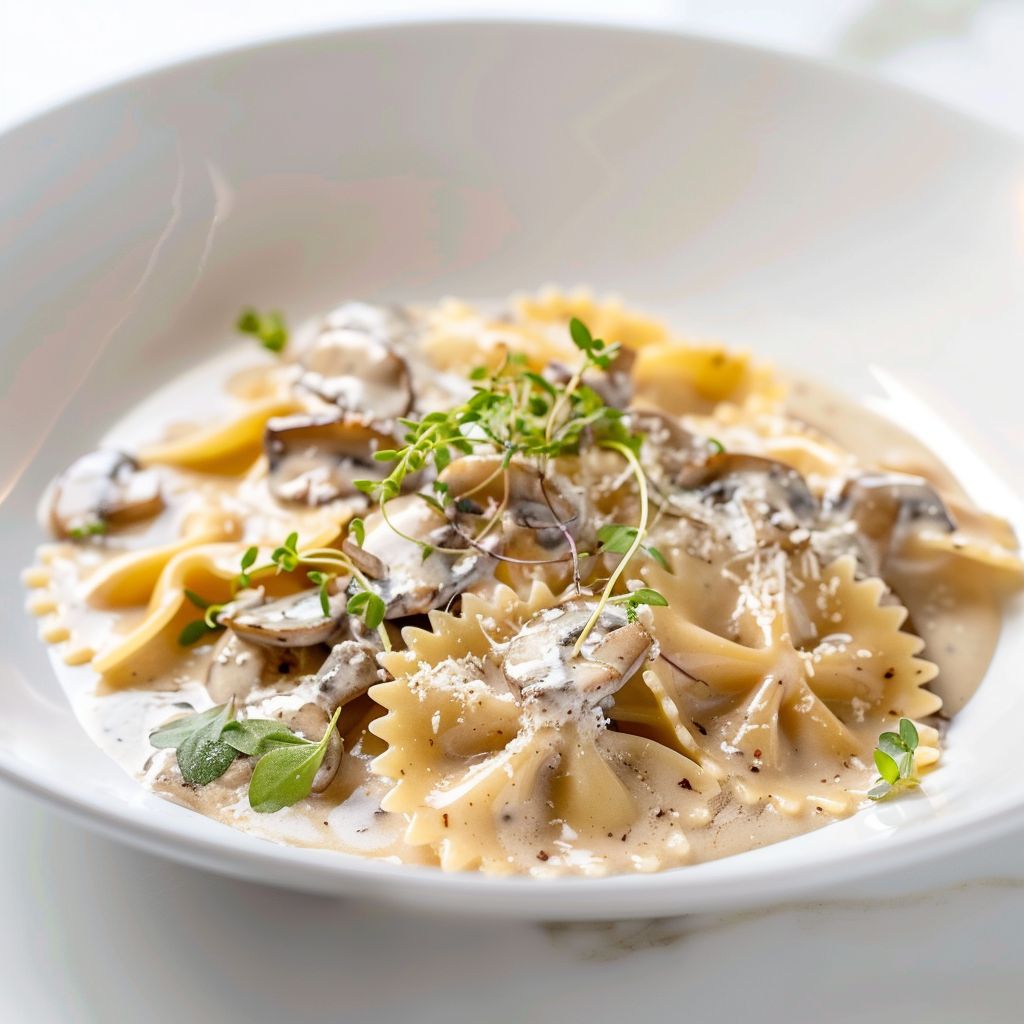 Farfalle Wild Mushroom Truffle Cream
