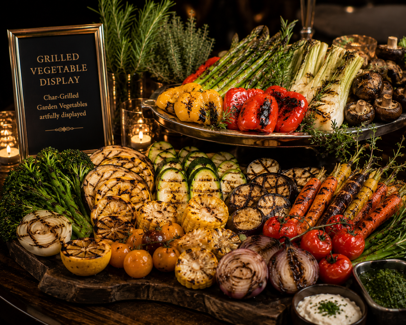 Grilled Vegetable Display