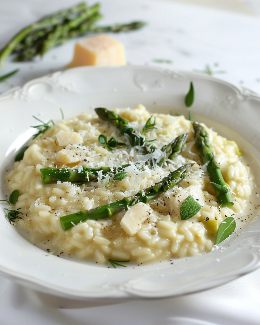 Creamy Asparagus Risotto