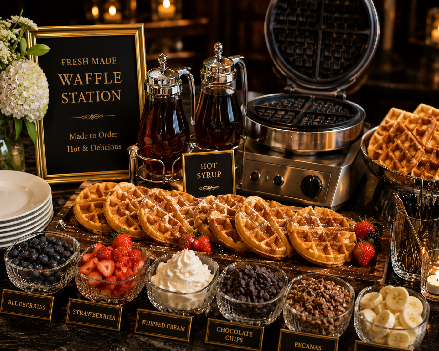 Fresh Made Waffle Station
