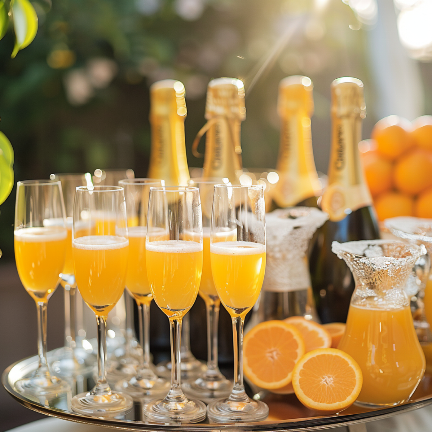 Champagne or Mimosa Toast